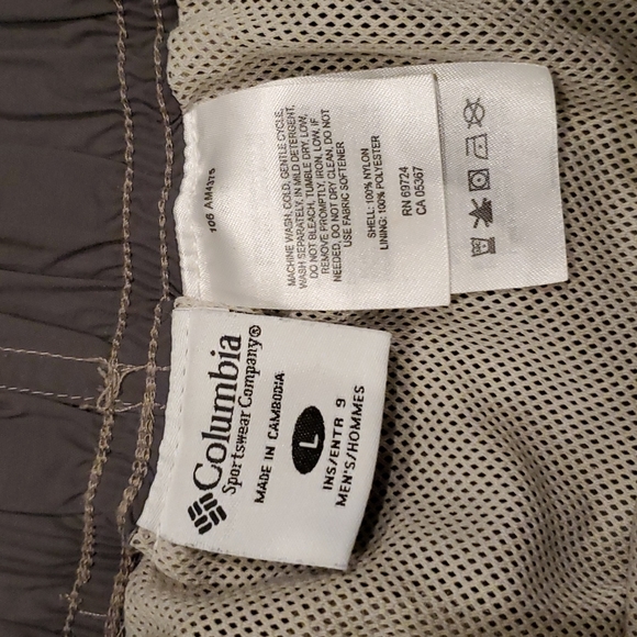 Mens Columbia elastic waist shorts with mesh liner size L - Picture 5 of 5